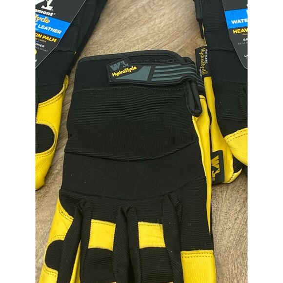 3 Pack XL Wells Lamont HydraHyde Heavy Duty Water Resistant Leather Work Gloves - Picture 4 of 5